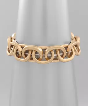 Simply Blessed Bracelet - Worn Gold