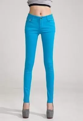 Skinny Women Jeans, Sky Blue