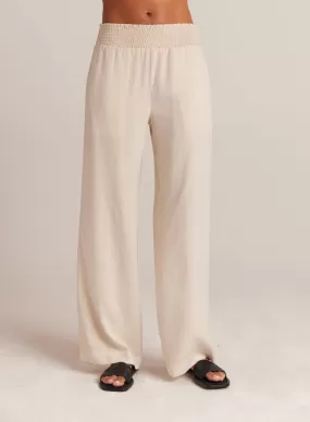 SMOCKED WAIST WIDE LEG PANT (CLIFFSIDE) - BELLA DAHL