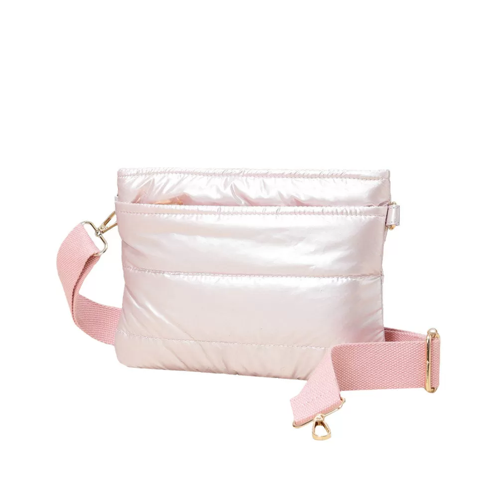 Solid Puffer Crossbody Bag