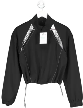 T/ala Black Woven Track Jacket UK S