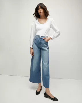 Taylor Cropped Wide-Leg Jean