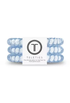 TELETIES Small Hair Ties - Washed Denim